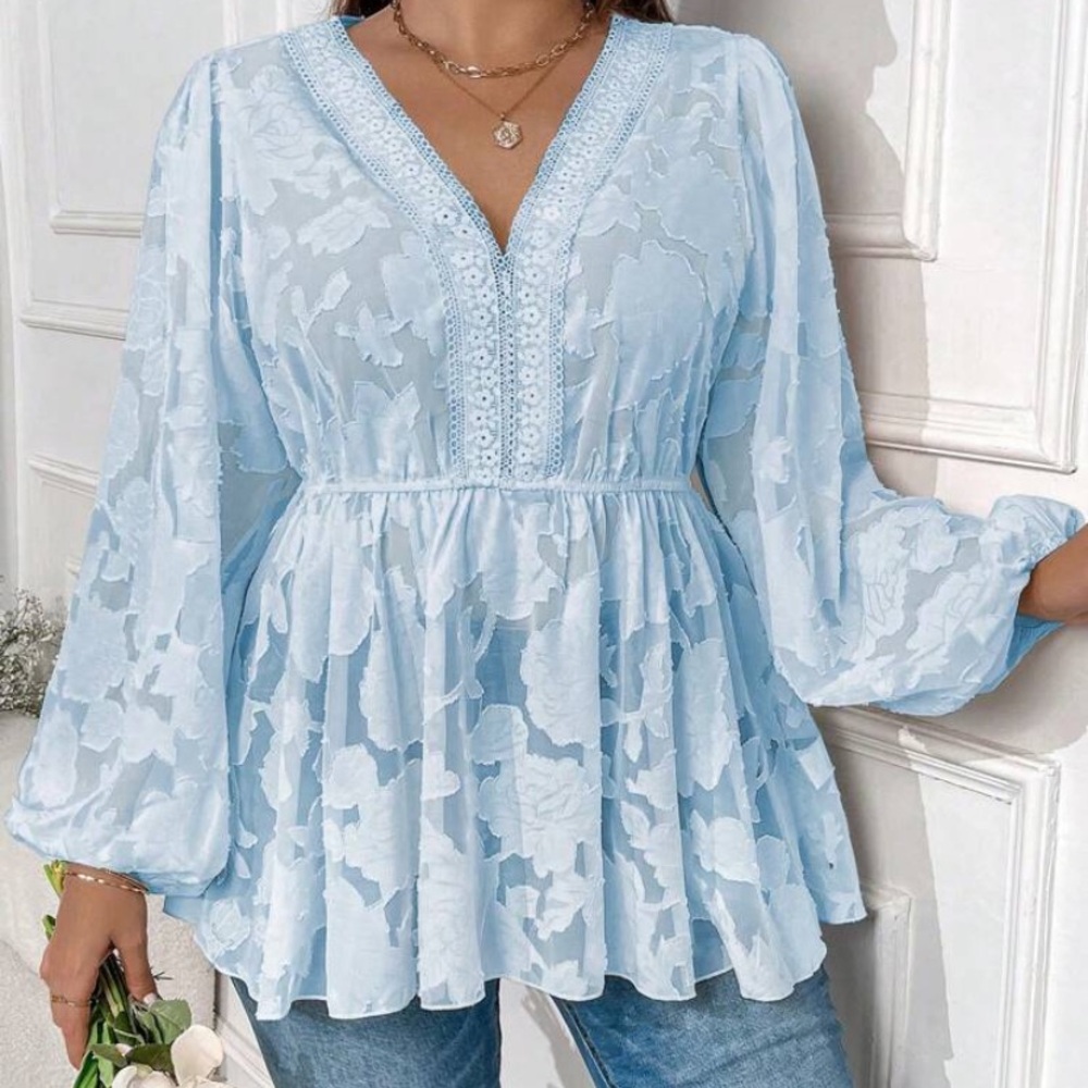 New boutique blue blouse